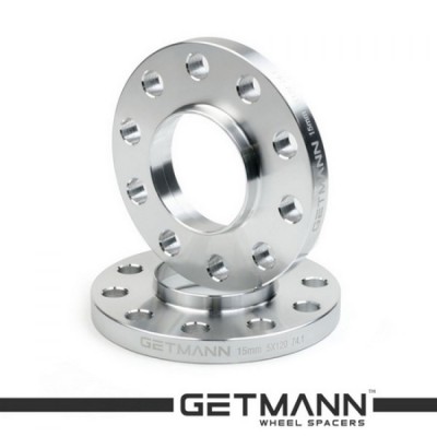 переходная Проставка Getmann 15мм 5x112 с направляющей dia 66,6 Silver (Тонкий выступ) адаптер для зміни вильоту